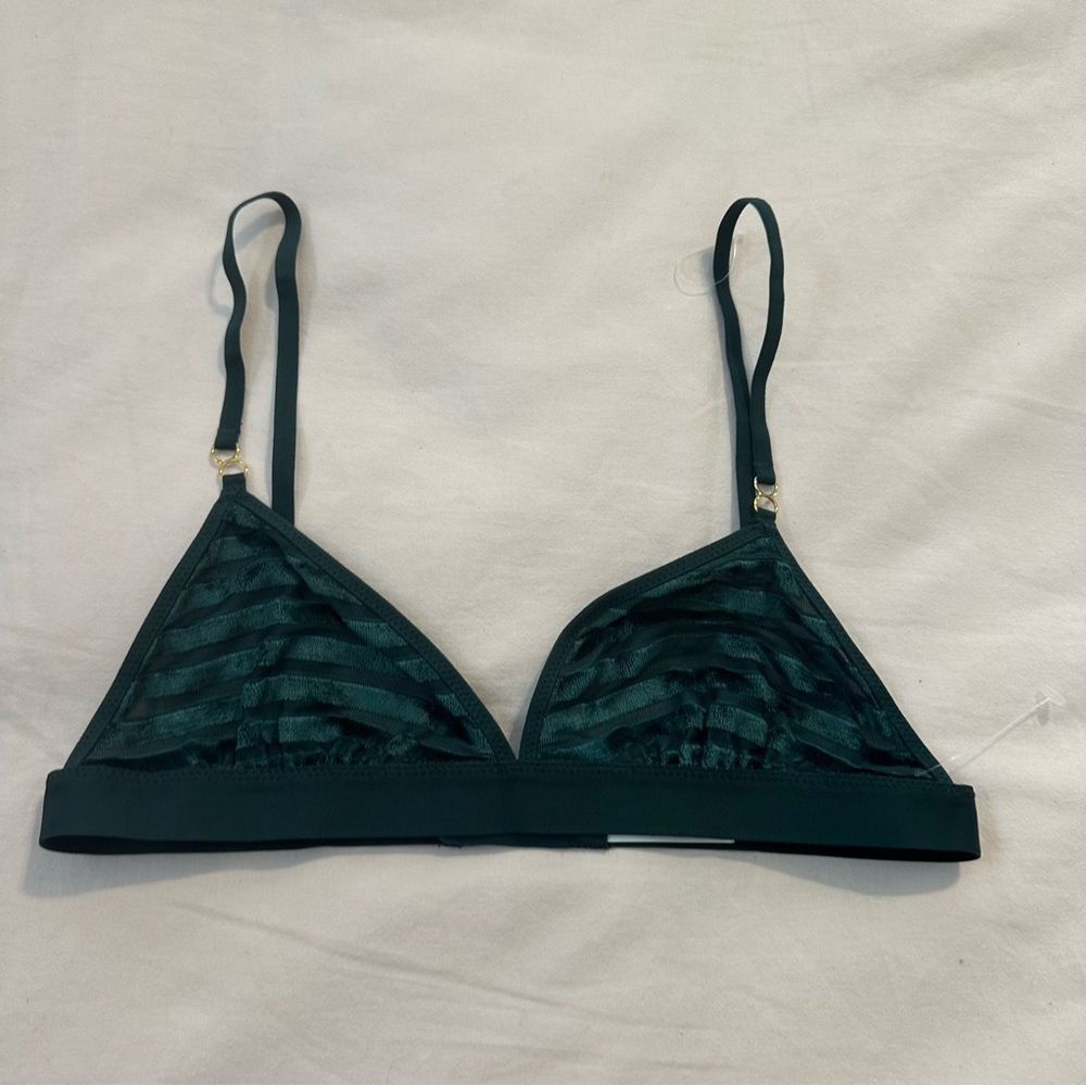 Aerie Velvet Green Bralette